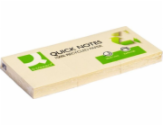 Q-Connect Self Amisive Blocks Q-Connect 100% recyklované, 38x51mm, 3x100 karty, žluté