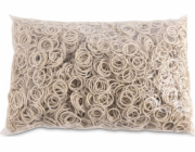 Kancelářské výrobky Kancelářské výrobky Gumičky, Průměr 20 mm, 1,5X1,5mm, 60% Guma, 1000G, Omotávka, Bílá