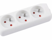 Kancelářské produkty KANCELÁŘSKÉ PRODUKTY prodlužovací kabel, 3 zásuvky, 3 m, s uzemněním, bílý