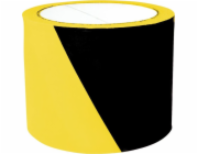 Výstražná páska, 75mm, 100m, žlutá a černá