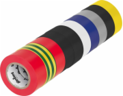 Rebelská sada rebelů adhezivních izolačních pásek (10 ks. - 0,13 mm x 19 mm x 10 yd) Směs barev