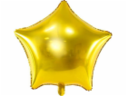 PartyDeco Star fóliový balónek, 70cm, zlatý jedna velikost