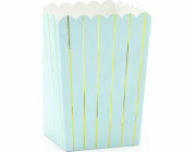 Party Deco Popcorn Boxy se zlatými pruhy 6 univerzálních kusů (34015)
