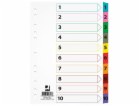 Q-Connect Mylar Cardboard Dividers A4 1-10 (KF00162)