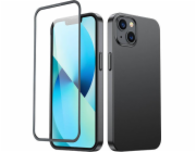 Joyroom Joyroom 360 Plné pouzdro pro iPhone 13 Zadní pouzdro a přední + černé temperované sklo (JR-BP927 Black)