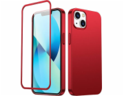 Zadní a přední kryt Joyroom Joyroom 360 Full Case pro iPhone 13 + tvrzené sklo červené (JR-BP927 červené)