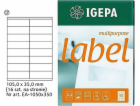 IGEPA ŠTÍTKY A4 IGEPA 105 X 35,0 MM BÍLÁ (100)