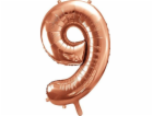 STRANY DECO Fly Balloon Number 9, 86 cm, růžové univerzál...