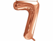 Balloon Patry Deco Fly Balloon číslo 7, 86 cm, růžové univerzální zlato