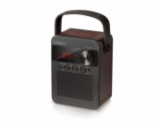 Carneo F90 hnědo-černé Rádio CARNEO F90 FM, bluetooth reproduktor, black/wood Nové