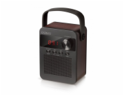 CARNEO F90 FM rádio, bluetooth reproduktor, black/wood
