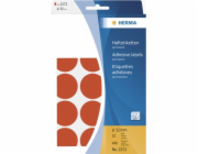 Herma Adhesive Labels  red 32mm 32 Sheets 111x170 480 pcs. 2272