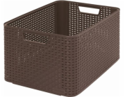 Úložná nádoba CURVER, 30 l, hnědá, 43,6×32,6×23 cm