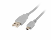 LANBERG USB MINI (M) na USB-A (M) 2.0 kabel 1,8m, šedý (CANON) 
