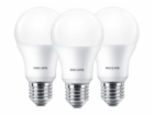 Philips LED Lamp E27 3-Pack 100W 2700K