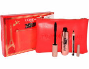 L ~ OREAL SET (Mascara Black Air Volume Mega Mascara + Le Khol Midnight Black 101 + Pochette)