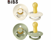 Bryndáčky BIBS 2-Pack Sage Ivory S Paifier uklidňující guma hevea