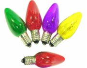 Lampy vánočního stromu rum-lux žárovka E10 5W 15V Různé barvy