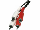 Emos SD4102 kabel s vidlicemi 2 RCA - 2 RCA červené a bíl...