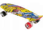 Skateboard Enero Plastový skateboard 22 palců graffiti