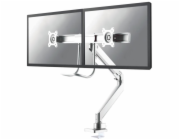 Neomounts NM-D775DX - Montážní sada - plný pohyb - pro 2 LCD displeje - hliník - bílá - velikost obrazovky: 10"-32" - upevnění svorkou, průchodka, upevnitelné na stůl