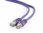 Gembird patch kabel S/FTP Cat. 6A LSZH, 2 m, fialový