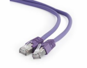 Gembird patch kabel S/FTP Cat. 6A LSZH, 2 m, fialový