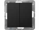 Ospel IMPRESJA Dvojitý schodišťový vypínač černá metalíza...