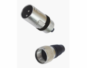 Omnitronic XLR zástrčka 3-pin na kabel, balení 10ks