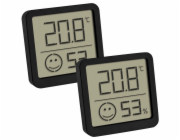 TFA 30.5053.01.02 - Digitální teploměr s vlhkoměrem - černý (sada 2 kusy)