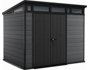 Zahradní domek Keter Cortina 9x7 grafitový, s podlahou