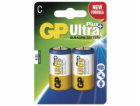 GP Ultra Plus Alkaline R14 (C, malé mono) blister, 2 kusy
