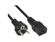 PremiumCord kabel síťový k počítači 230V 16A 3m  IEC 320 C19 konektor