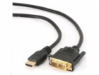 GEMBIRD Kabel HDMI - DVI 3m (M/M, DVI-D, Single Link, zla...