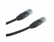 DATACOM Patch kabel UTP CAT5E 5m černý