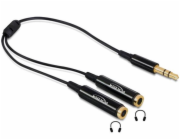 Delock Audio-Splitter - Stereo Mini-Klinkenstecker männlich zu Stereo Mini-Klinkenstecker weiblich