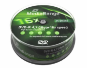 MEDIARANGE DVD-R 4,7GB 16x spindl 10ks