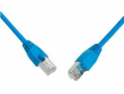 SOLARIX patch kabel CAT6 SFTP PVC 0,5m modrý snag-proof