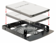 Delock Installation frame 3.5? > 2 x 2.5? HDD - Bay adaptér pro datový sklad - 3,5" na 2,5" - černá