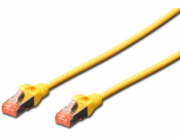 Digitus Patch Cable,S-FTP, CAT 6, AWG 27/7, LSOH, Měď, žlutý 5m