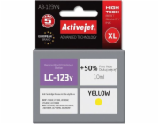 Activejet AB-123YN inkoust (náhrada za Brother LC123Y/121Y; Supreme; 10 ml; žlutý)