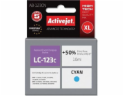 Activejet Inkoust AB-123CN (náhradní inkoust Brother LC123C/121C; Supreme; 10 ml; modrý)