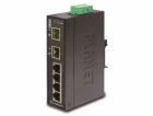 Planet ISW-621TF, 4x 10/100Base-TX+ 2x 100FX SFP, DIN, IP...
