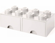 Room Copenhagen LEGO Brick Drawer 8 bílá, úložný box