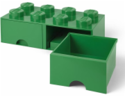 Pokoj Copenhagen LEGO Brick Drawer 8 zelená, úložný box