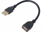 Akyga kabel USB A-A 15cm /černá 