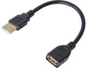 Akyga kabel USB A-A 15cm /černá 