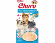 INABA Churu Tuna with scallops - cat treats - 4x14 g