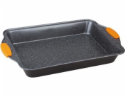 BERLINGERHAUS Plech hluboký silikonové rukojeti 36 x 23 x 6 cm  Granit Diamond Line BH-1140