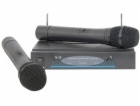 QTX VHF-2, bezdrátový dvoukanálový VHF mikrofon s frekven...